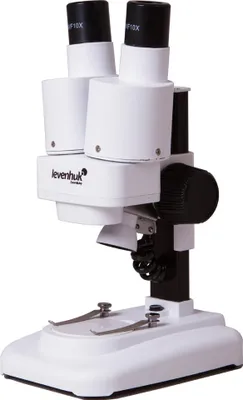 Produktbild von Levenhuk 1ST, Optisches Mikroskop, Weiß, Kunststoff, 20x, WF10x, LED