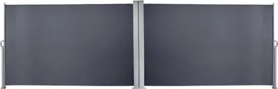 Produktbild von Wolketon 180x600 cm Doppel Seitenmarkise, Anthrazit Markise mit  Markise Ausziehbar UV-bestaendig fuer Balkon,Terrasse,Balkon,Garten Spielplaetzen Sichtschutz