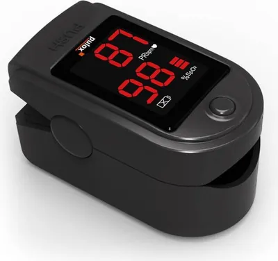 Produktbild von Pulox Finger Pulsoximeter PO-100 Solo Schwarz, Pulsoxymeter, Fingerpulsoximeter, Puls, SpO2