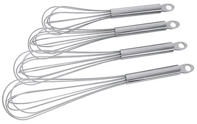 Produktbild von Rührbesen, Schneebesen, Edelstahl 18/10, 10 dicke Drähte, 24-60 cm wählbar : 50 cm Variante: 50 cm