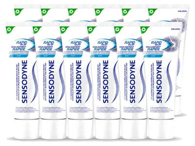 Productafbeelding van 12 x Sensodyne Rapid Relief tandpasta - 75 ml - Voordeelverpakking - 12 stuks