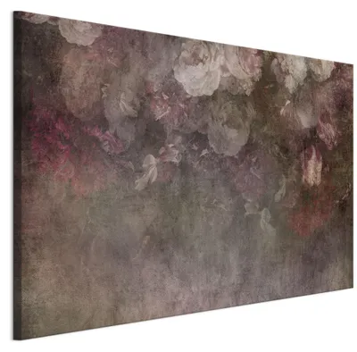 Image de LUMASOUL Tableau sur toile, motif floral, tableaux muraux cadre en bois, Tableau Mural pour Salon & Chambre, 90x60 cm rustique
