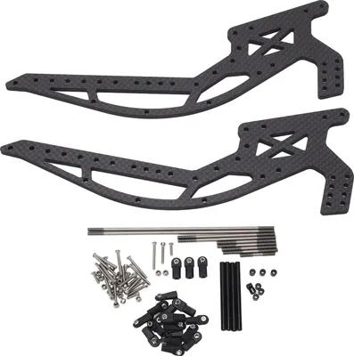 Obrázek produktu pro RC Crawler Wheelbase Chassis Kit Robustní vysokopevnostní rám z uhlíkových vláken - nosné lišty pro 1/10