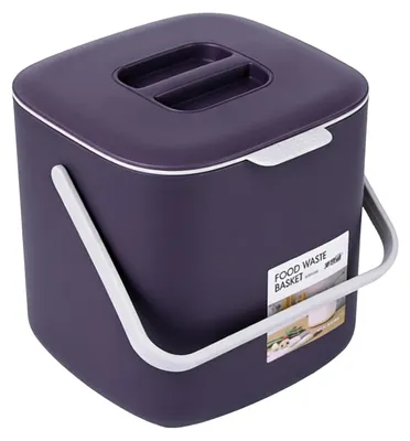 Image de Poubelle de bureau avec couvercle et design compact