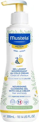 Zdjęcie produktu dla Mustela Nourishing Cleansing Gel Odżywczy żel do mycia sucha skóra, 300 ml