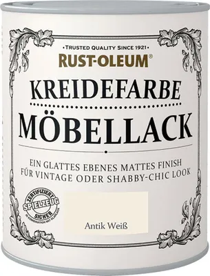 Produktbild von Rust-Oleum Kreidefarbe Möbellack 125 ml antik weiß