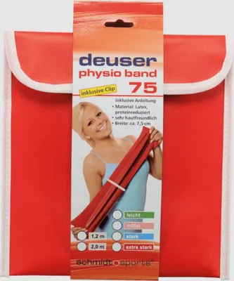 Produktbild von Deuser Physio Band 75 stark 2 m blau