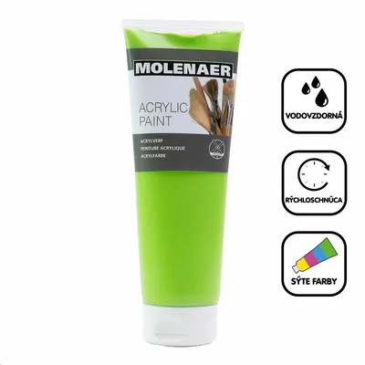 Obrázek produktu pro Akrylová barva Molenaer 250 ml - zelená