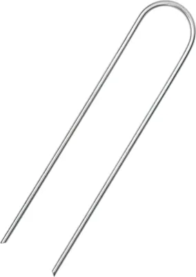 Obrázok produktu pre vidaXL Kotva do zeme 50 ks Tvar U 15x3,5 cm Pozinkovaná oceľ