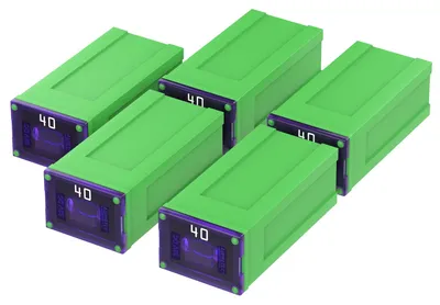 JCASE Block-Sicherung 40A grün, 5 Stück, 32V DC