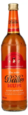 Image de Der milde Balle Rum echter Übersee Rum 40% Vol. 0,7l