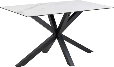 Image de Heaven table de salle à manger 80x135cm blanche.