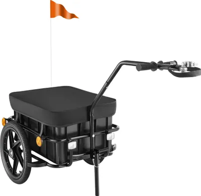 Produktbild von Fahrradanhänger CargoXpress, multifunktional, bis 50kg - schwarz