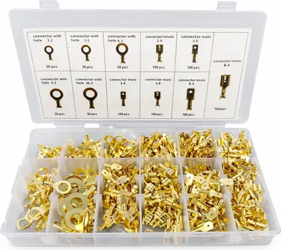 Immagine prodotto di Kit puntalini,connettori per cavi elettrici per automobili,capicorda isolanti, con scatola, per il collegamento dei cavi, assortimento isolati ,capicorda a crimpare, set anello capocorda elettrico terminale connettori elettrici, 750 pezzi Gebo Tools