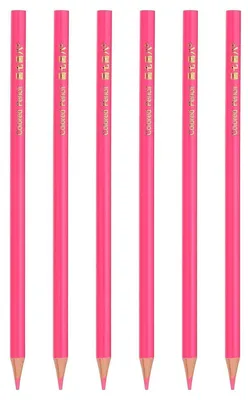 Productafbeelding van Viltstiften, oliepenseelen, houtstiften, tekenstiften, roze, set van 6