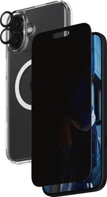 Obrázok produktu pre PanzerGlass PG 3 v 1 Priv Bundle iPhone 16 6,7 palca (B1293+P2863+1283)