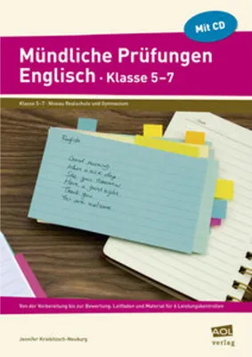 Obrázek produktu pro Mündliche Prüfungen Englisch - Klasse 5-7