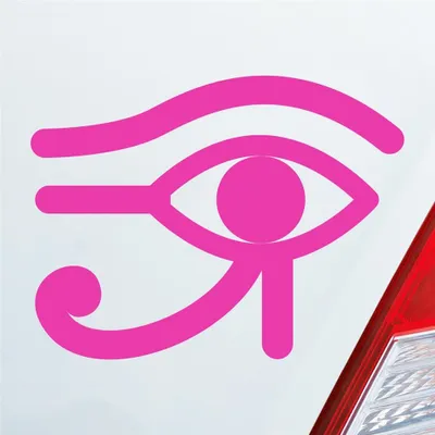 Produktbild von Auto Aufkleber Horusauge Udjat-Auge Auge Eye Ägypten Egypt Car 13x10 cm Pink Sticker Heckscheibenaufkleber