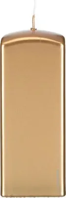 Produktbild von 4 quadratische Kerzen, Quader Kerzen Gold 8 x 7/7 cm