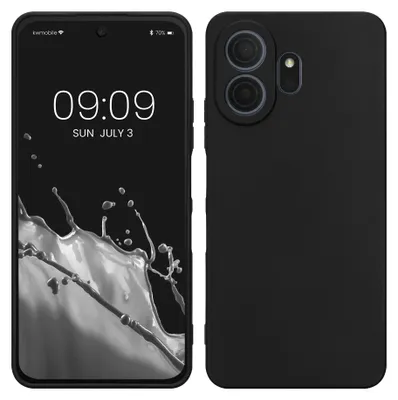 Produktbild von kwmobile Handyhülle für TCL NxtPaper 70 Pro Hülle - weiches Handy Silikon Case - Schutzhülle Cover - Schwarz