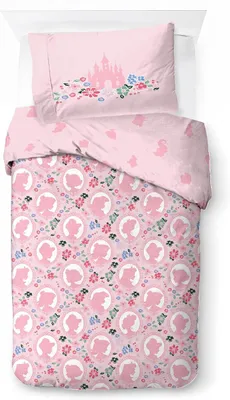 Produktbild von Disney Princess Pink Petal Princess Bettwäscheset aus 100 % Baumwolle f