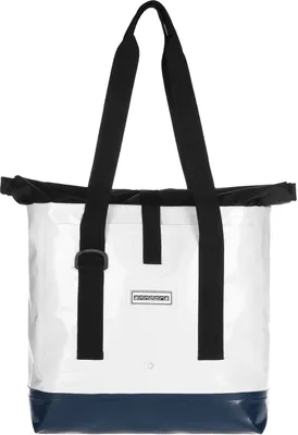Produktbild von Damentasche Tarpaulin Rolltop wasserdicht weiß blau anndora®