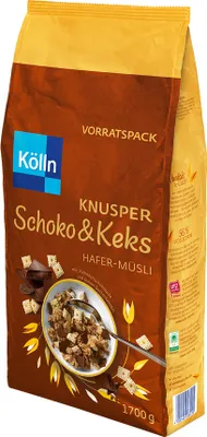Immagine prodotto di Kölln 2494152007 Kölln Knusper Schoko&Keks Müsli 1,7 kg