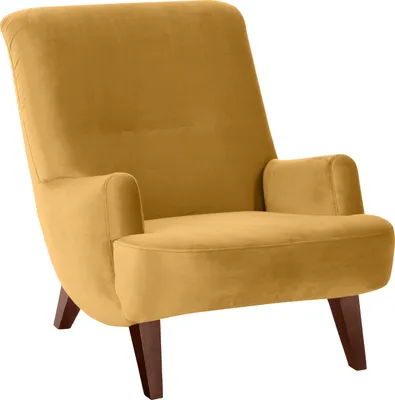 Produktbild von Max Winzer Sessel Brandford - Samtvelours mais - Maße: 71 x 101 x 80 cm