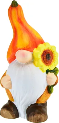 Produktbild von Keramischer Zwerg mit Sonnenblume 16 cm