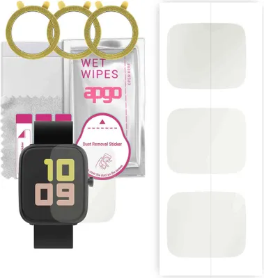 Produktbild von apgo 3 Stück Schutzfolie, Matt, kompatibel mit Vector Smart Classic Smartwatch, Hydrogel Displayschutzfolie mit Positionierhilfe, Displayfolie, robust und kratzfest