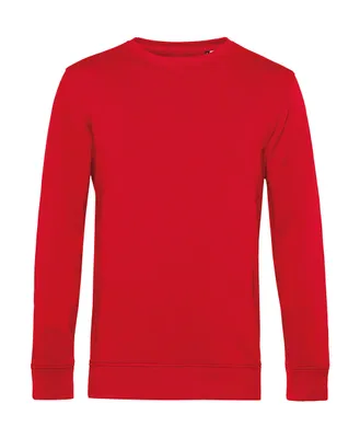 Produktbild von B&C Herren Pullover Rundhals Pulli Langarmshirt Sweater Sweatshirt, Größe:3XL, Farbe:Rot