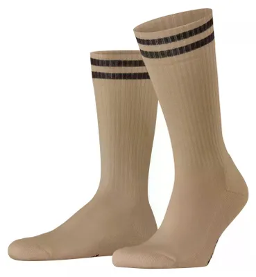 Imagen del producto de Calcetines uni FALKE Dynamic Wool U, lana estampada, 1 par, color beige, modelo Country, talla 4380