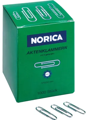 Produktbild von HANSAWERKE WEDO Norica 570 - Büroklammern - 24 mm - Verzinkter