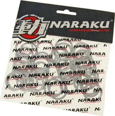 Immagine prodotto di Guarnizioni Naraku in alluminio, dimensioni 20x26x1,5 mm, confezione da 50 pezzi, compatibili con Zündapp, Garelli, Longjia
