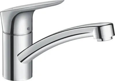 Immagine prodotto di hansgrohe Logis M31 Mitigeur de cuisine, Comfort120, CoolStart, EcoSelection, 1jet, saillie 202mm, chrome, 71837000, 71837000