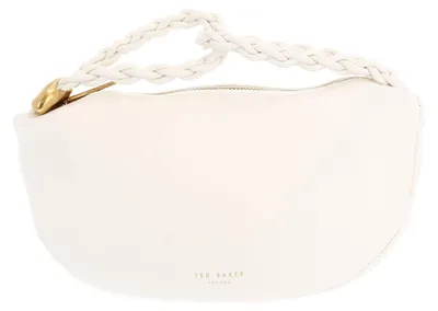 Produktbild von Ted Baker Leder Handtasche Islah Leather Statement Hardware Medium Hobo Bag Ivory weiß