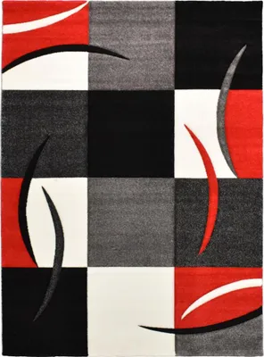 Image de Tapis de salon et de chambre à coucher à motifs géométriques tissés DIAVIRGULE