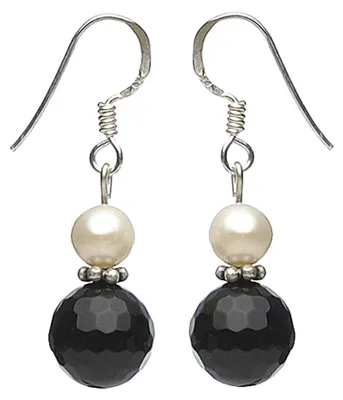 Ohrhänger-aus-Onyx-und-Perlen-und-925-Silber