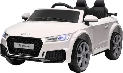 Obrázok produktu pre Detské elektrické auto Fortuna Lai, Audi TT RS Roadster, 3 km/h, diaľkové ovládanie, LED, USB, biele