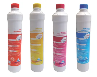 Image de AQUAWATER - 105740 - Filtration eau de boisson - Kit Recharges Aqua UltraPur - Système d'ultra filtration sous évier