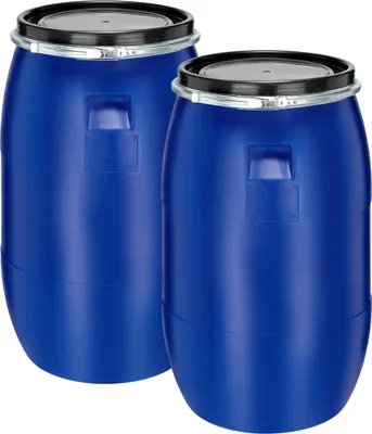 Produktbild von Set 2x Weithalsfass BPA-frei Futtertonne Fass mit Deckel Regentonne GD-0128