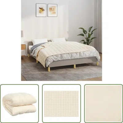 Immagine prodotto di The Living Store coperta ponderata leggera crema 150x200 cm 7 kg tessuto