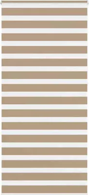 Productafbeelding van Zebra Blind 110x230 cm stofbreedte 105,9 cm polyester zandbruin