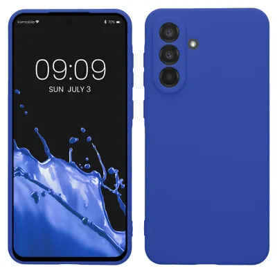 Produktbild von kwmobile Handyhülle für Samsung Galaxy A56 5G Hülle - weiches Handy Silikon Case - Schutzhülle Cover - Baltik Blau