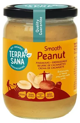 Productafbeelding van TerraSana Pindakaas fijn zonder zout (500 gr)