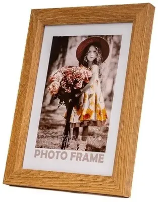 Obrázek produktu pro Dřevěný fotorámeček Bevel 40x50 2 hnědý