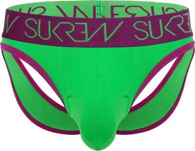 Image de SUKREW - Sous-vêtement Slips Hommes - V-Brief Verdant Green - 1x Taille XS