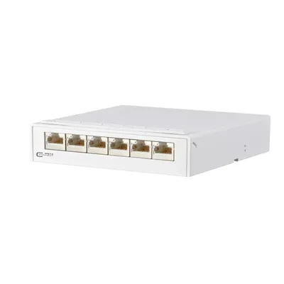 Produktbild von METZ CONNECT 130862-21-E, 10 Gigabit Ethernet, RJ-45, Cat6, Weiß, 121,5 mm, 37,7 mm