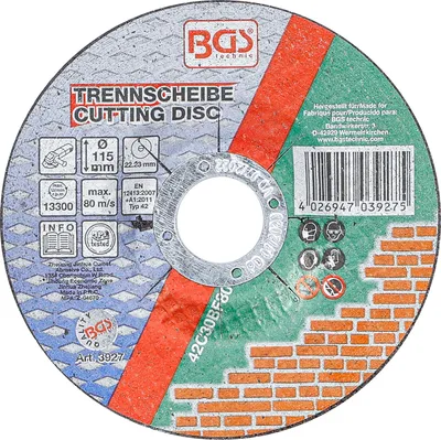 Zdjęcie produktu dla BGS technic Cutting Disc for Stone, 52 g