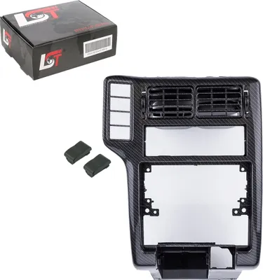 Produktbild von Blenden Mittelkonsole Luftgitter Carbon Grau für VW POLO für SEAT IBIZA CORDOBA